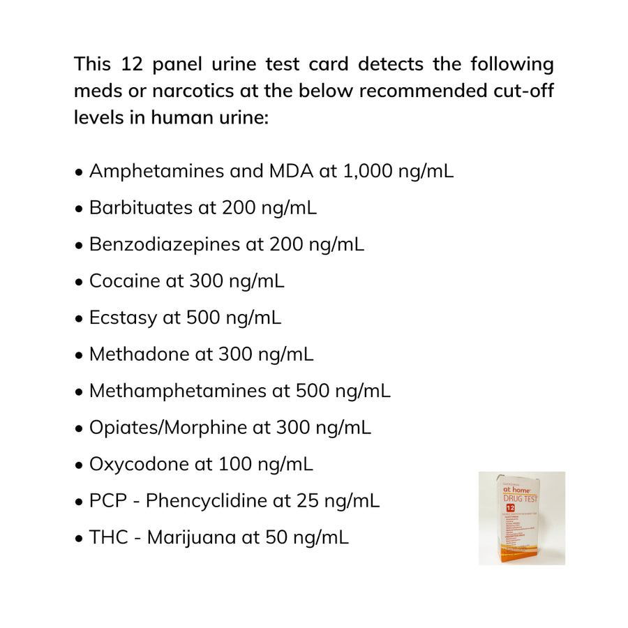 12 Panel (Multiple Drug) – QuickScreen At Home DIP CARD test Dip Cards,12 Panel Phamatech